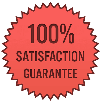100% Satisfaction guaranteed